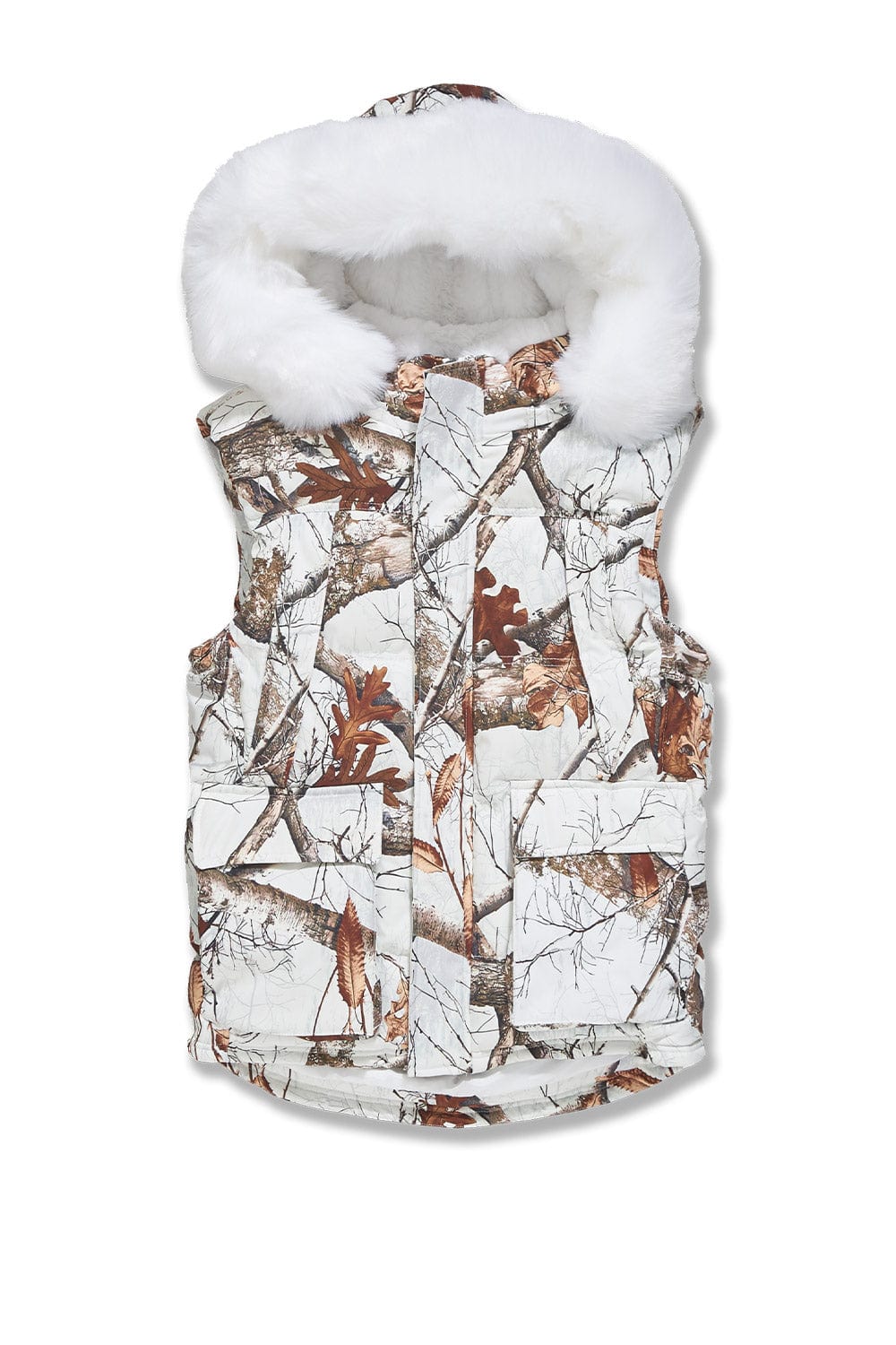 Jordan Craig Yukon Fur Lined Puffer Vest (Snow Camo) S / Snow Camo