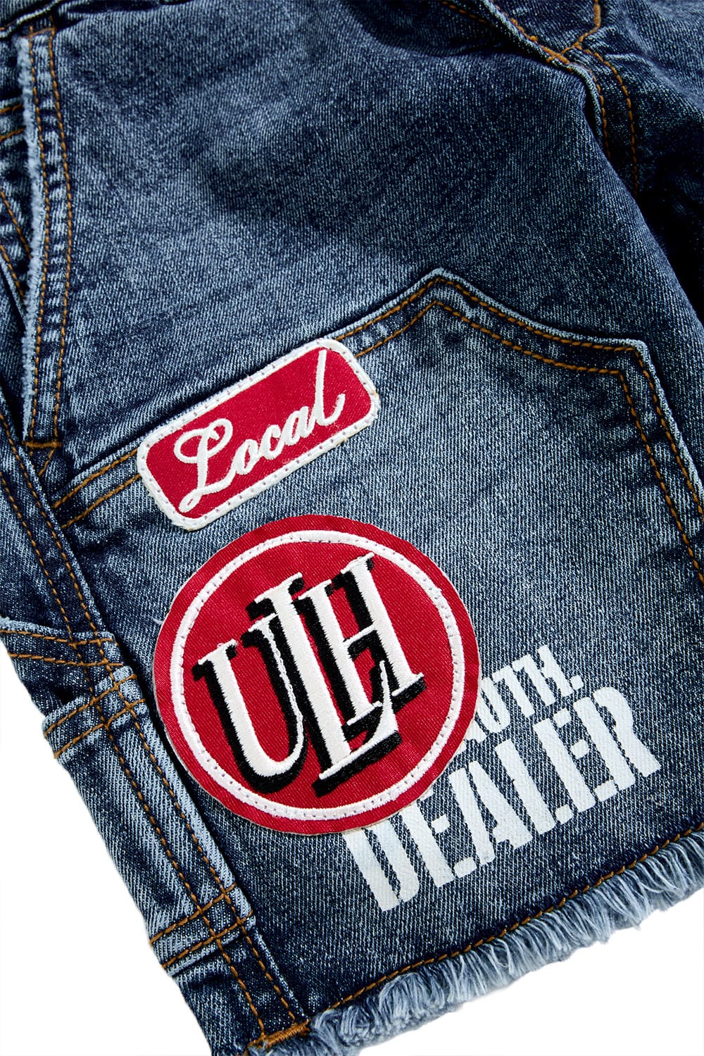 JC Kids Kids The Re-Up Denim Shorts (Aged Wash)