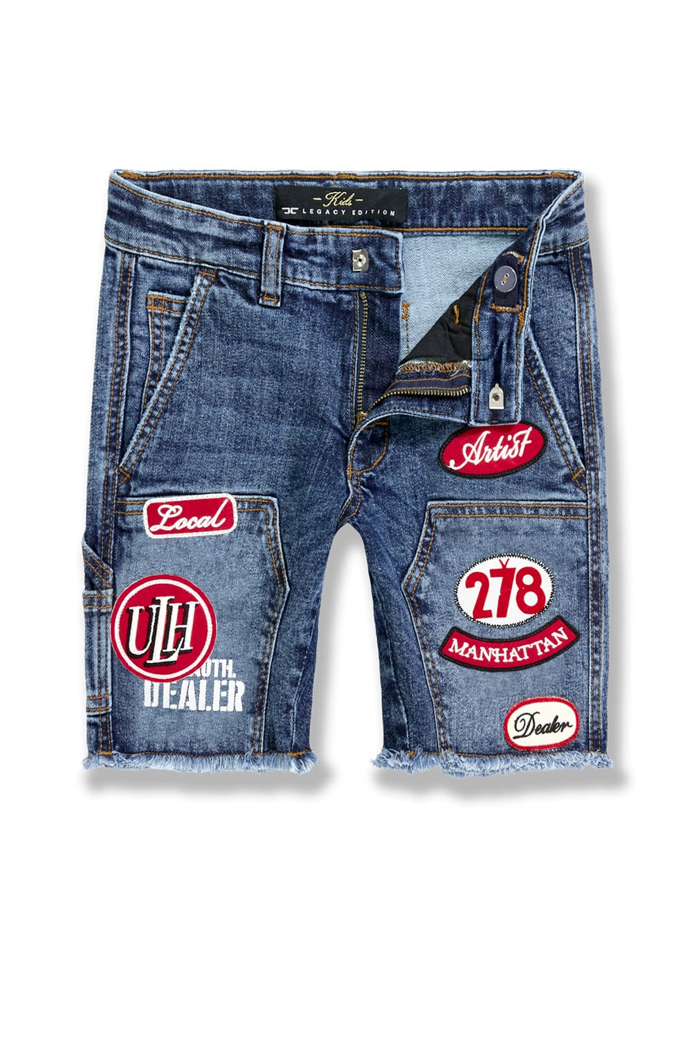 JC Kids Kids The Re-Up Denim Shorts (Aged Wash) Aged Wash / 2