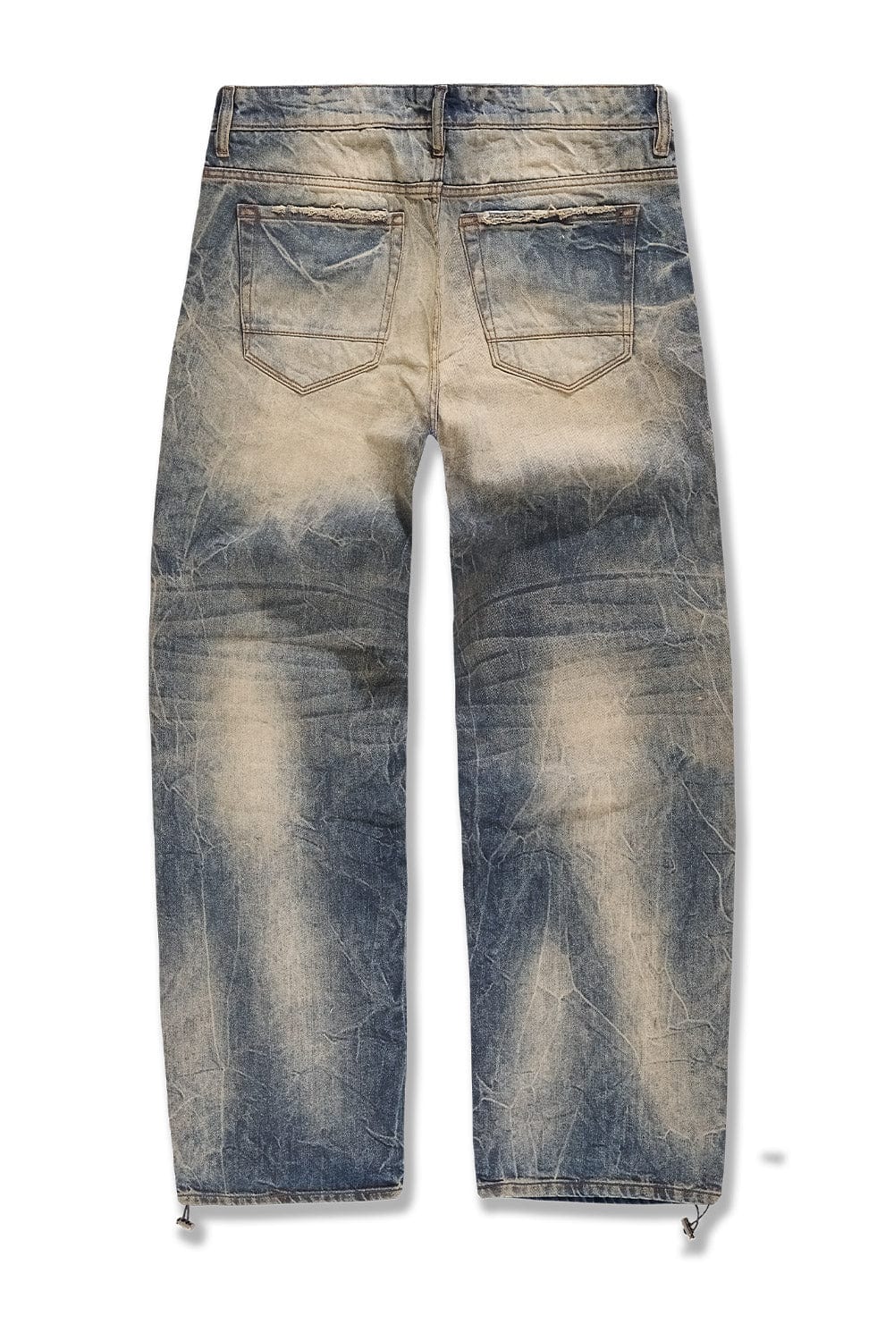 Wide Leg Fit - Reconstructed Denim (Lager) - Brian Collection