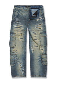Brian - Blue Collar Cargo Denim (Desert Storm)