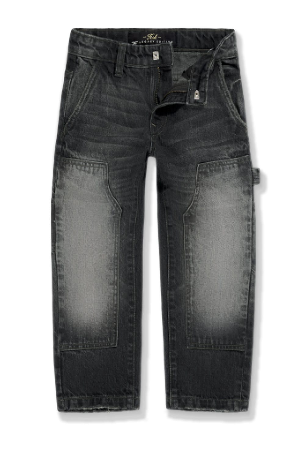 JC Kids Kids Wide Leg Craftsman Denim (Black Shadow) Black Shadow / 2