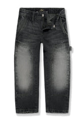 Kids Wide Leg Craftsman Denim (Black Shadow)