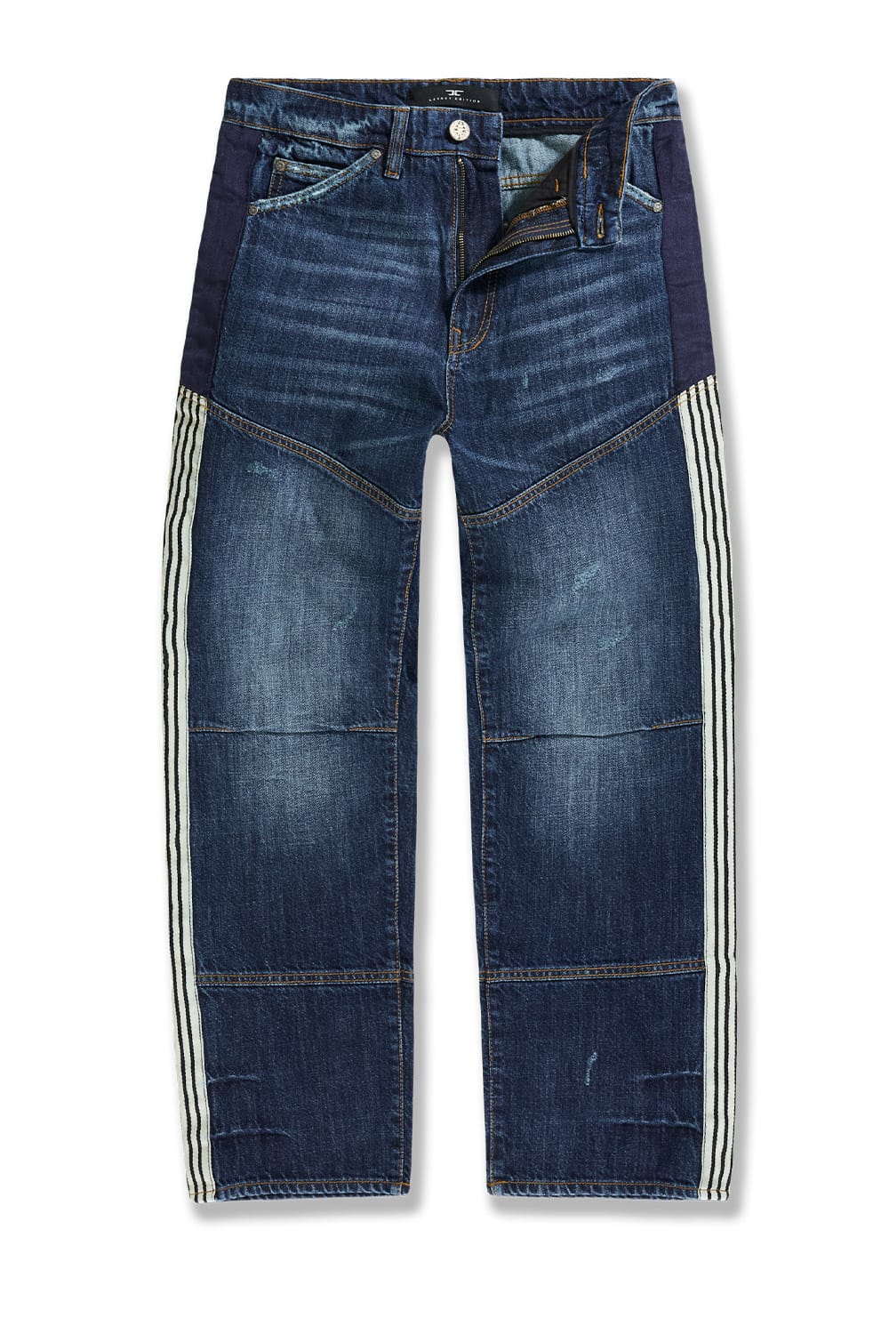 Jordan Craig Wide Leg Fit - Proper Striped Denim - Brian Collection Aged Wash / 30 / 30
