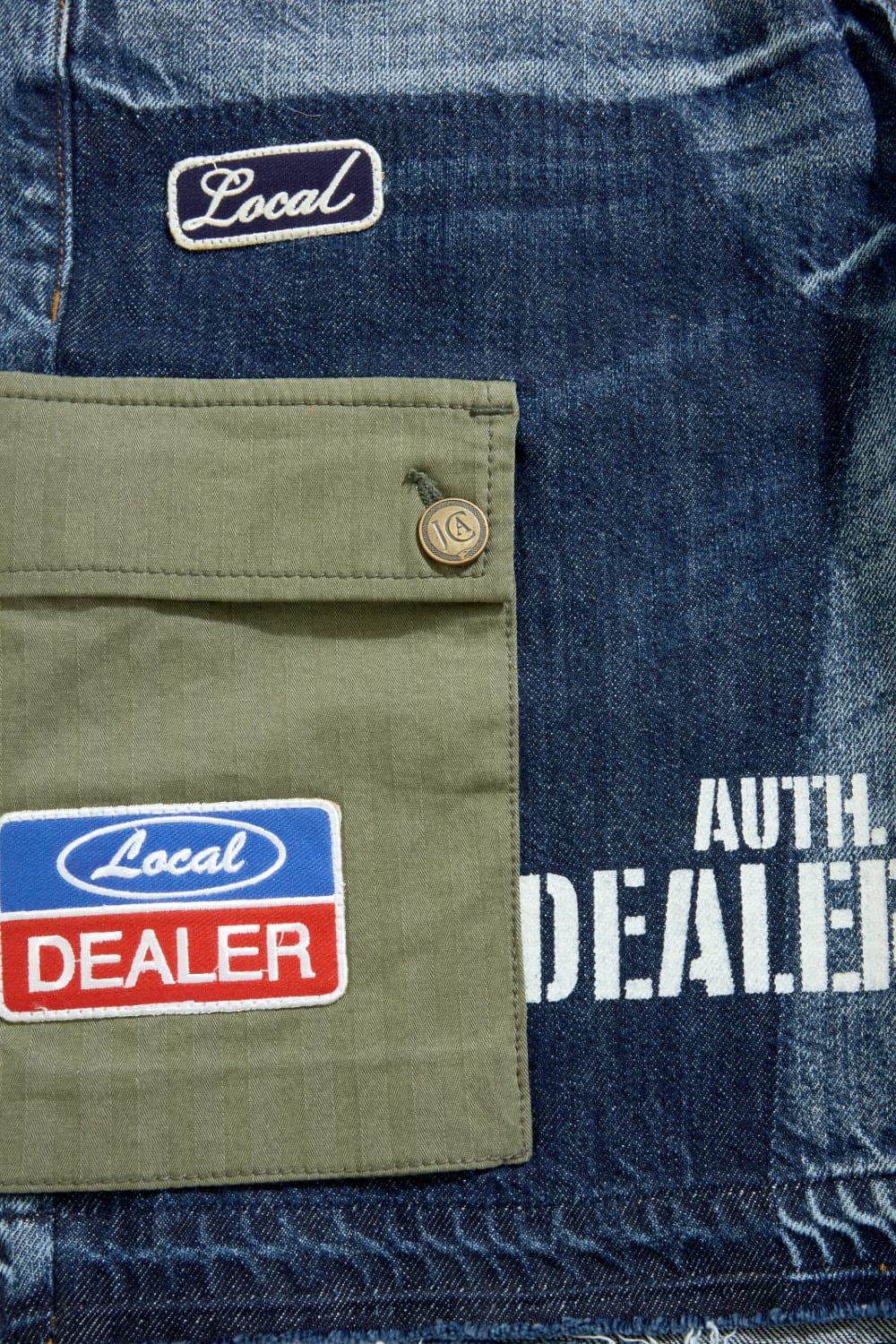 Jordan Craig OG - Bronco Patchwork Denim Shorts