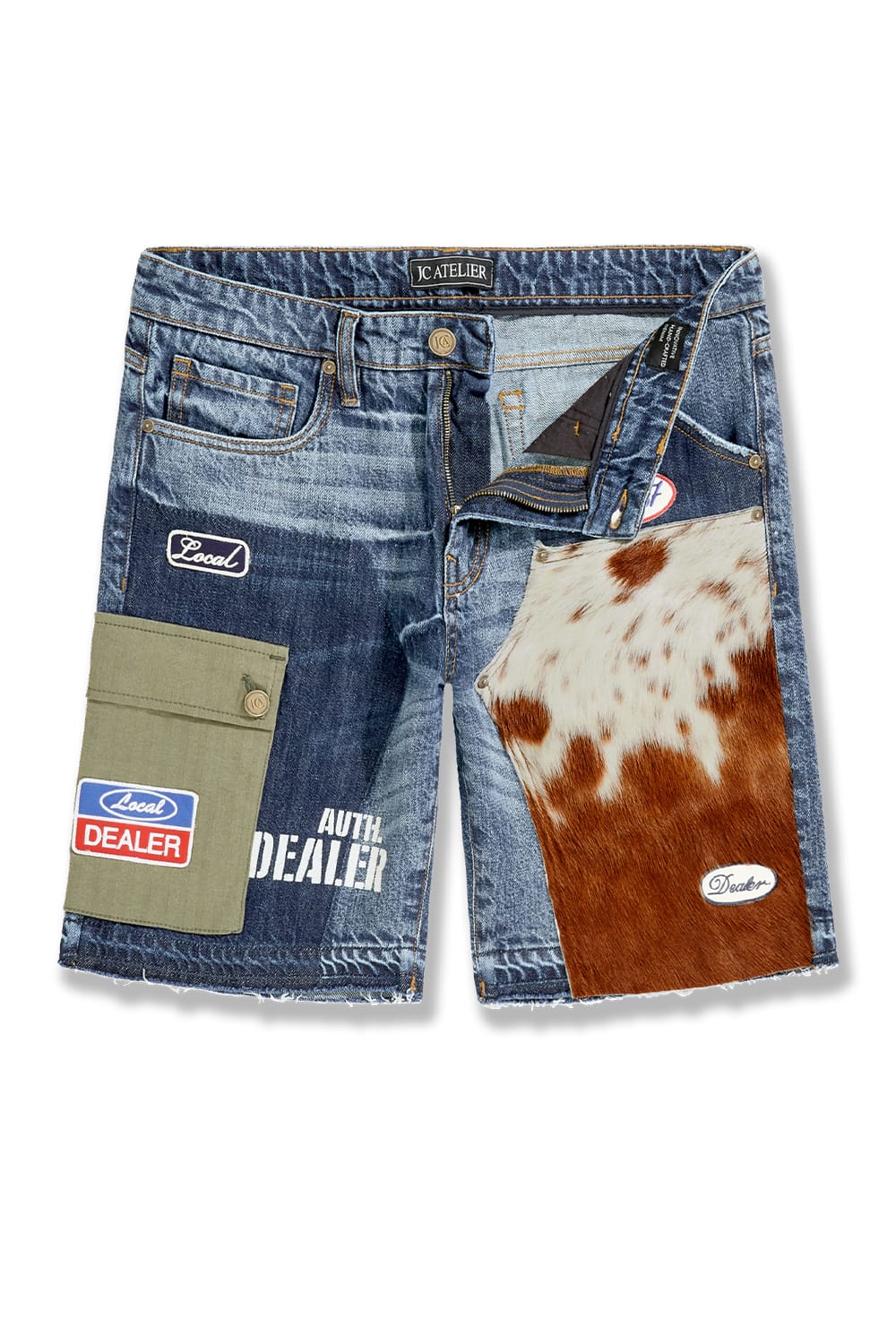 Jordan Craig OG - Bronco Patchwork Denim Shorts Aged Wash / 30
