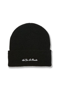 See You In Paradise Knit Beanie (Black)