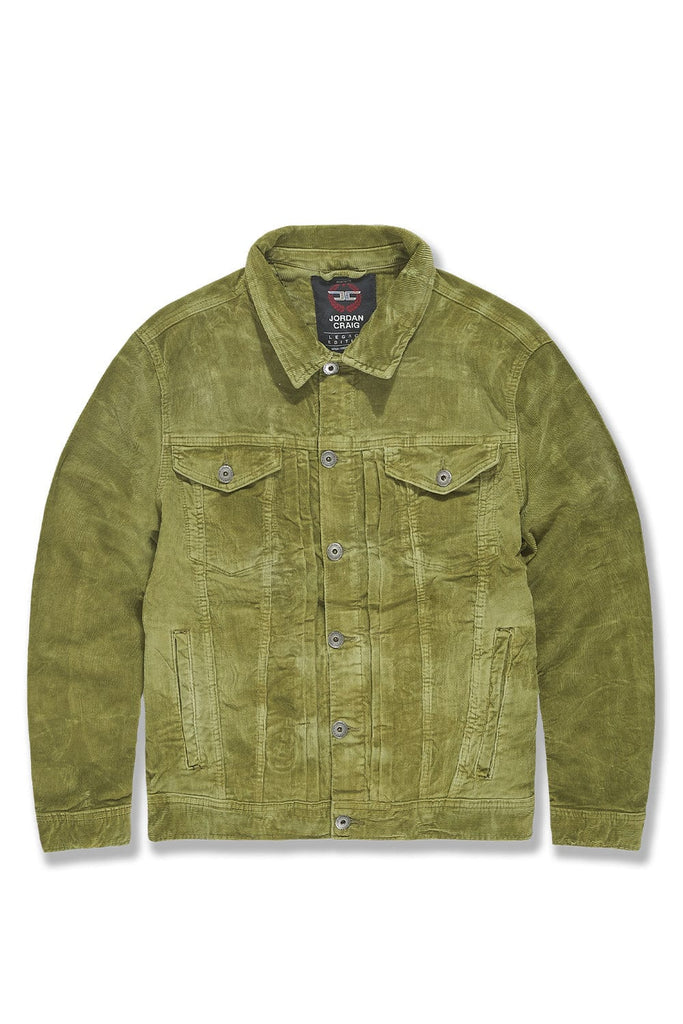 Jordan Craig Atlas Corduroy Trucker Jacket Olive / S