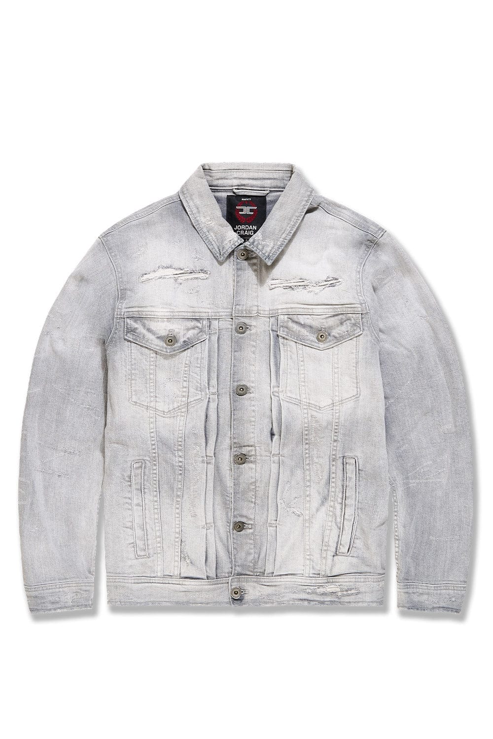 Jordan Craig Hudson Denim Trucker Jacket Cement Wash / S