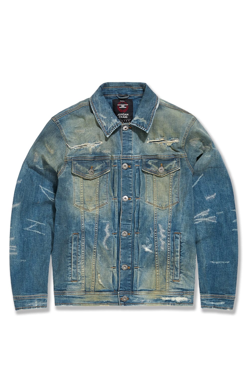 Jordan Craig Hudson Denim Trucker Jacket Mesa Wash / S