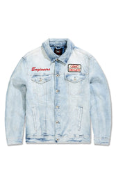 Big Men's Local Dealer Trucker Jacket (Iced White)