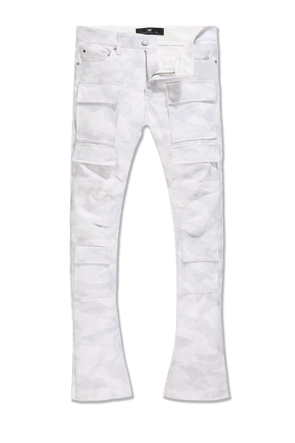 Skinny Stacked Fit - Thriller Camo Cargo Pants (Arctic Camo) - Ross St