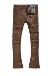 Kids Stacked Thriller Cargo Pants (Brown)