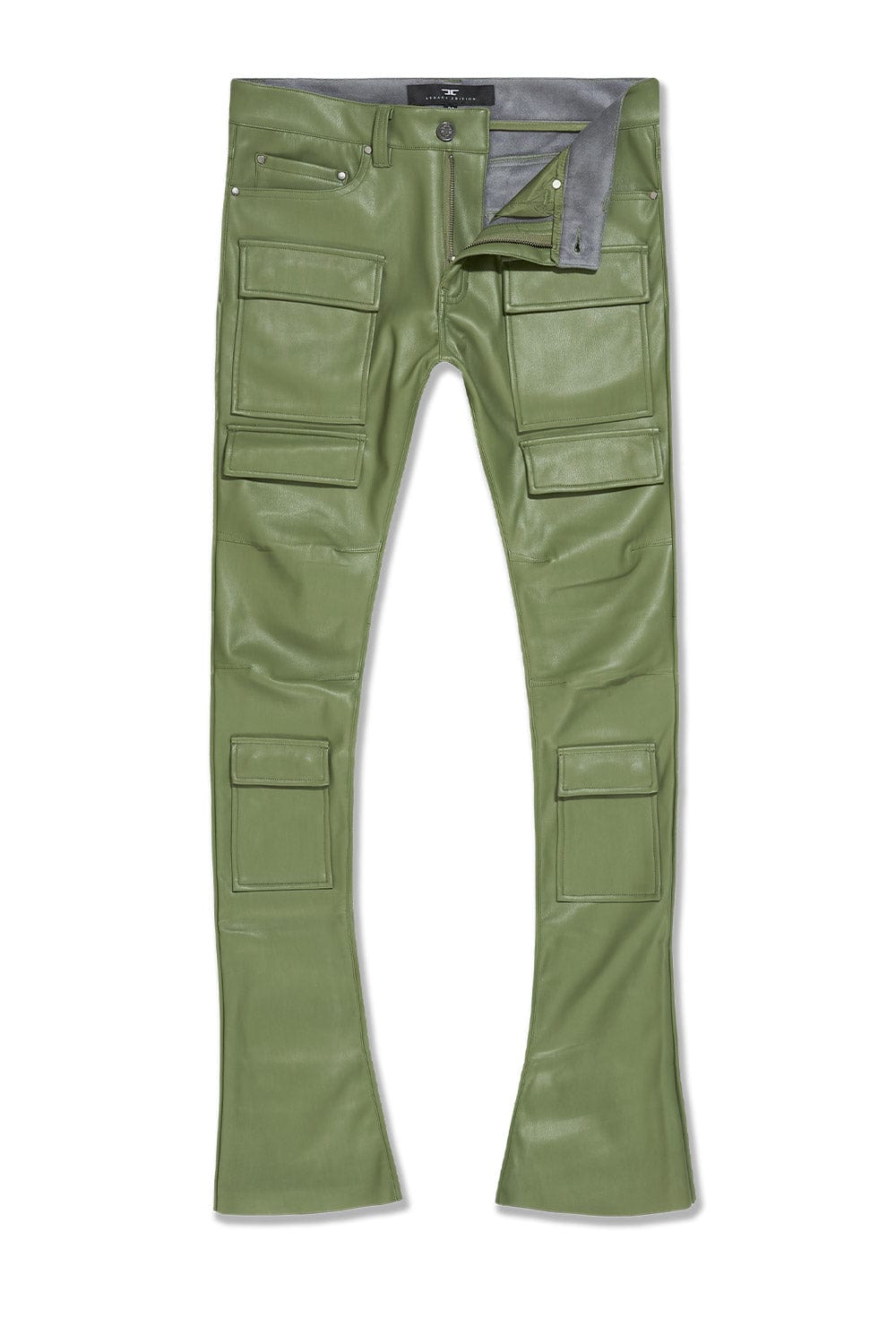 Skinny Stacked Fit - Thriller Cargo Pants (Sage) - Ross Stacked Collec