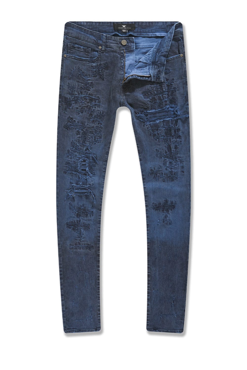 Jordan Craig Legacy Edition Raphael Paint Splatter Jeans Dark Blue 34 X 30