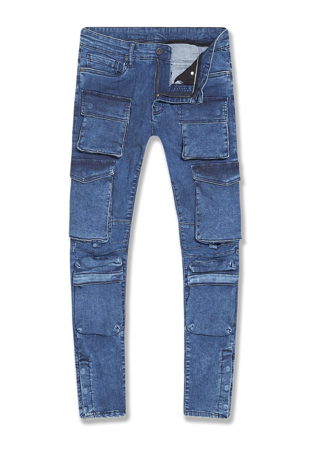 Slim Taper Fit - Legion Cargo Denim (Dark Indigo) - Sean Collection