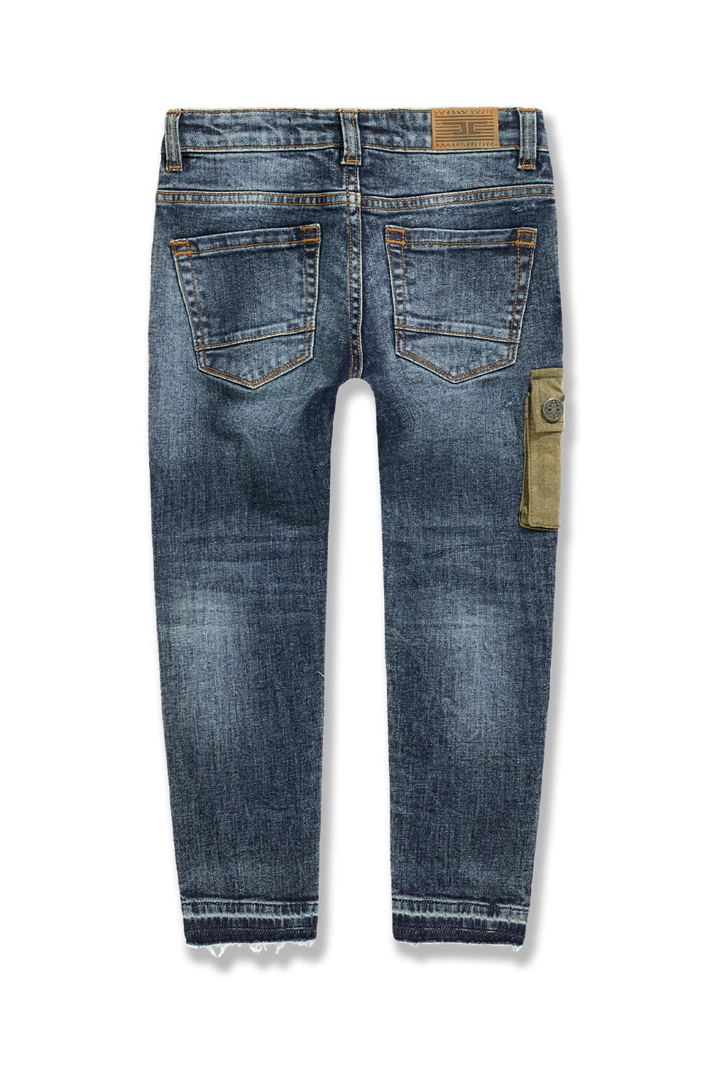 JC Kids Kids Patchwork Cargo Denim (Aged Wash)