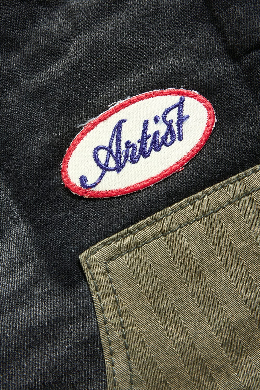 JC Kids Kids Patchwork Cargo Denim (Vintage Black)