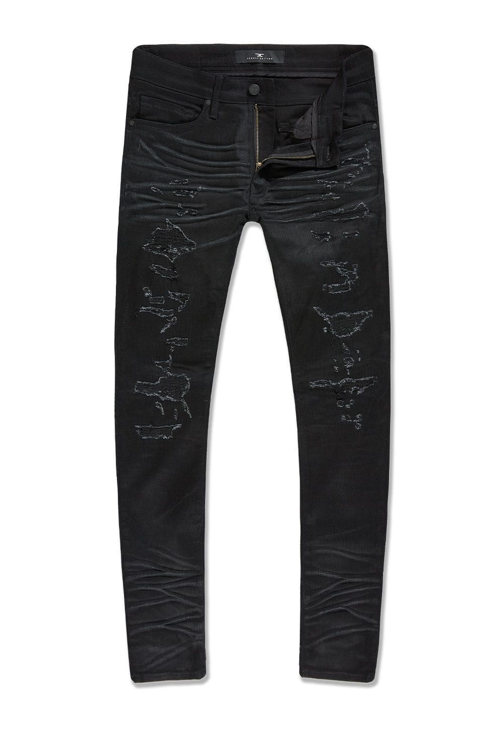 Slim Taper Fit - Dyckman Denim (Polished Black) - Sean Collection