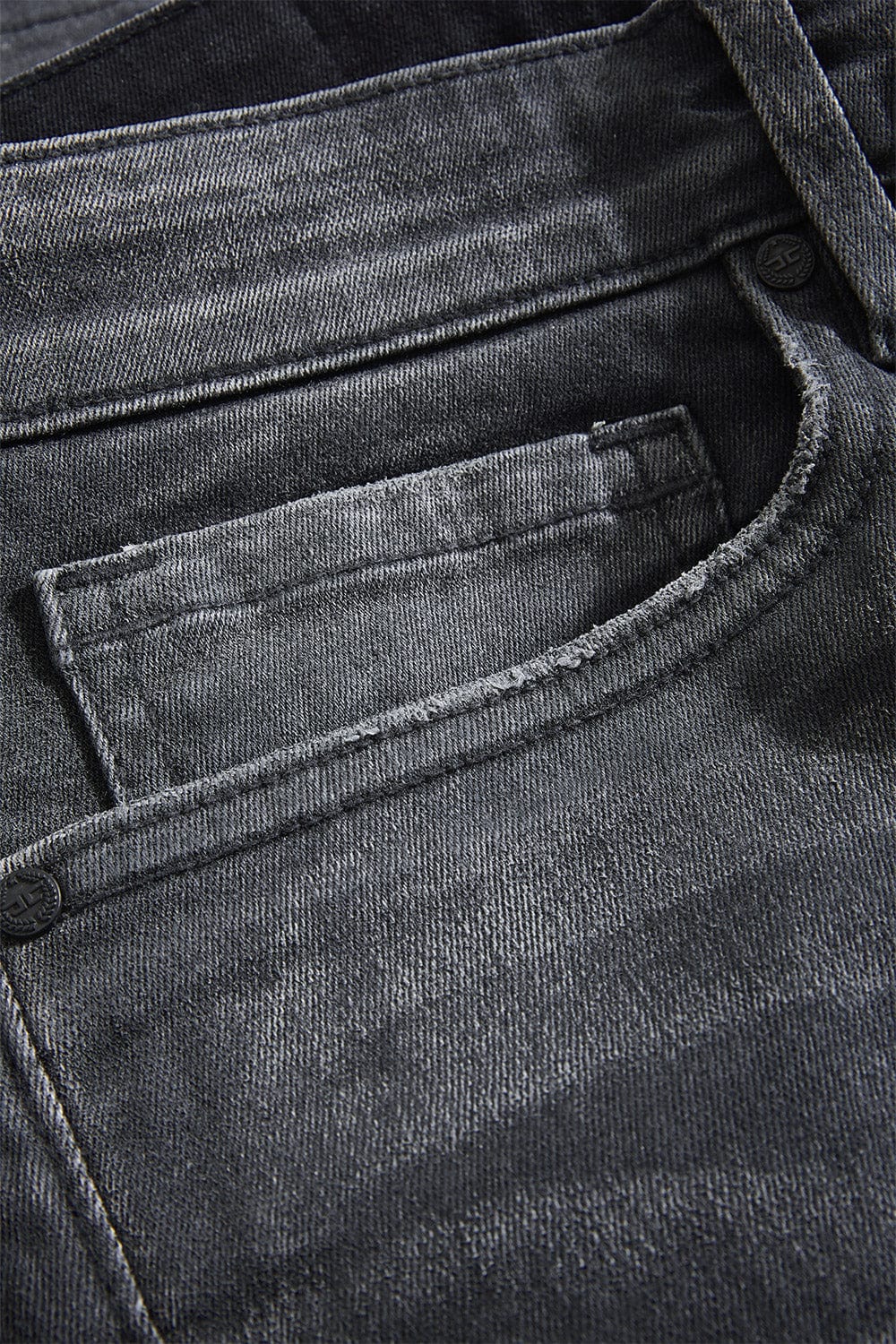 JC Big Men Big Men's Sean Teflon Don Denim (Clear Coated Black)