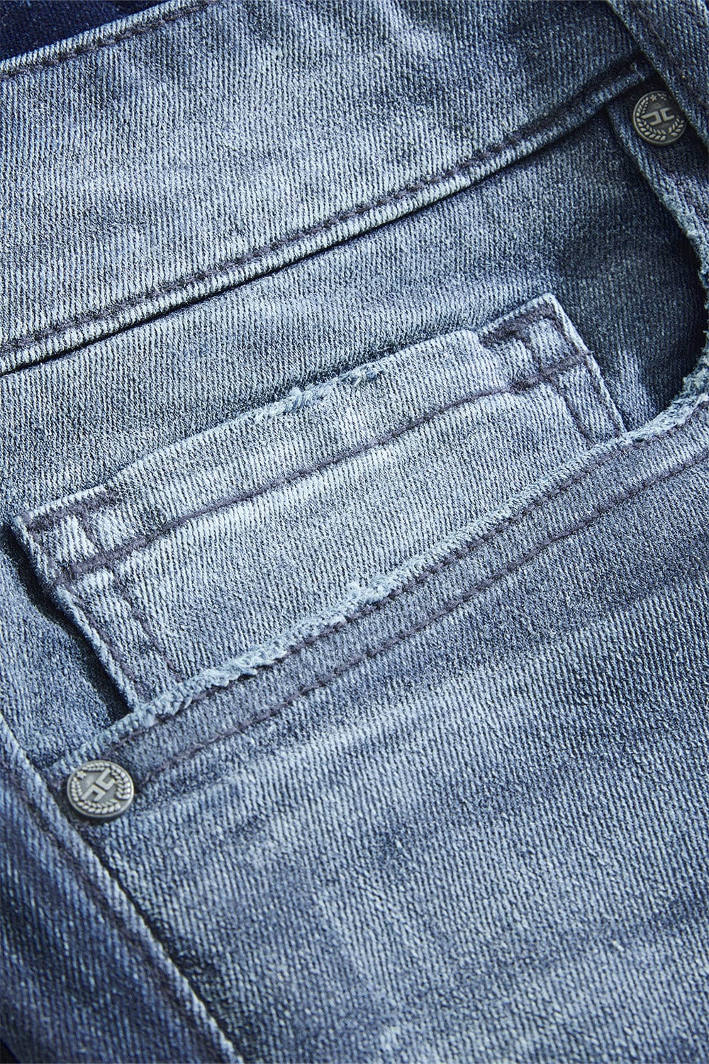 JC Big Men Big Men's Sean Teflon Don Denim (Clear Coated Midnight)