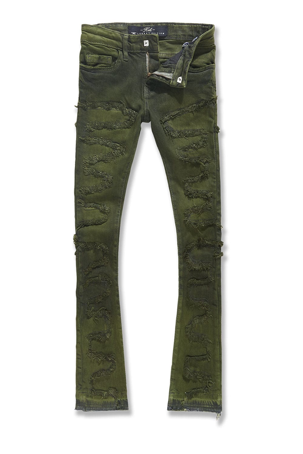 JC Kids Kids Stacked Oasis Denim (Olive) 2 / Olive