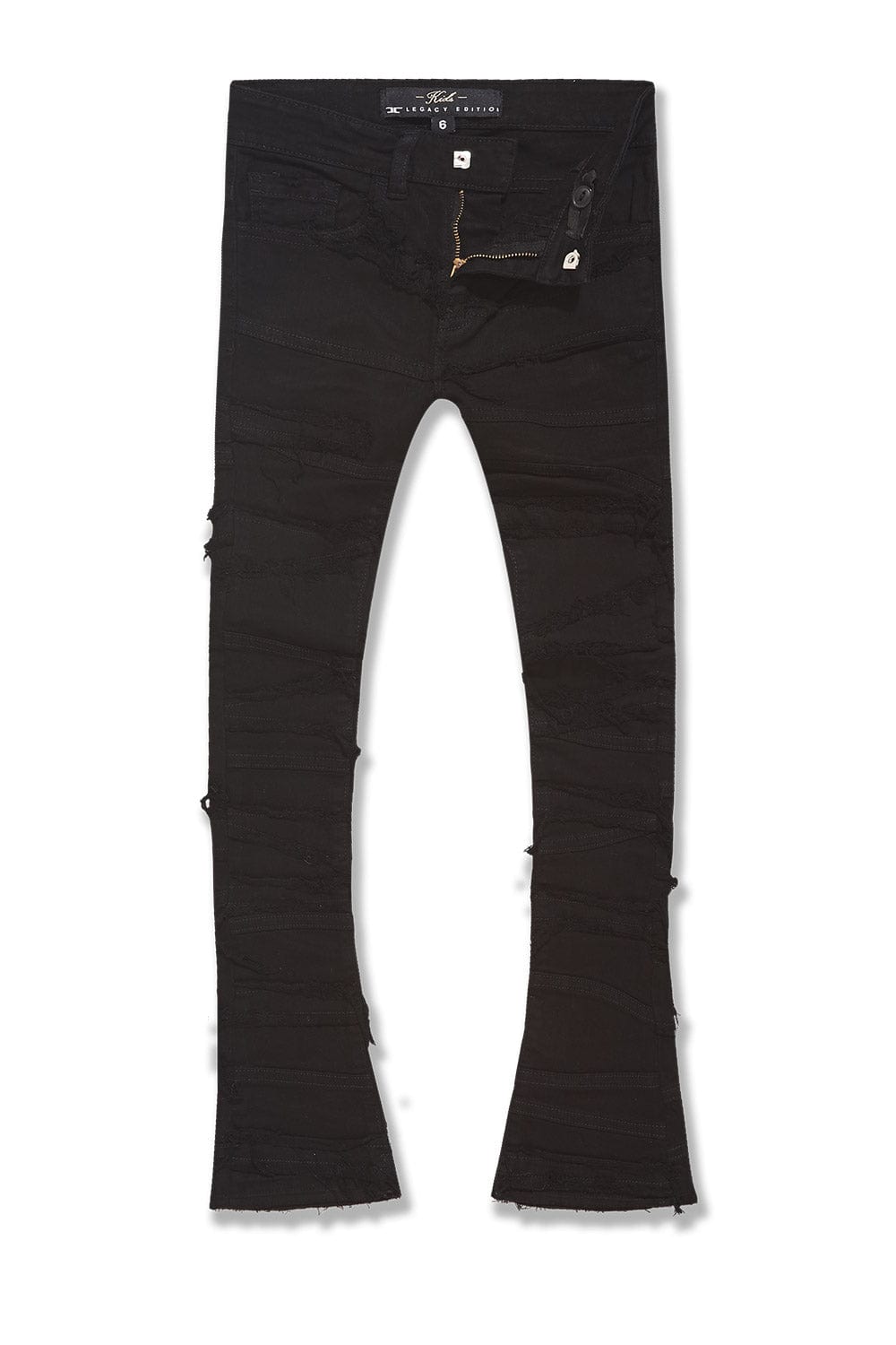 JC Kids Kids Stacked Elm Street Denim (Jet Black) 2 / Jet Black