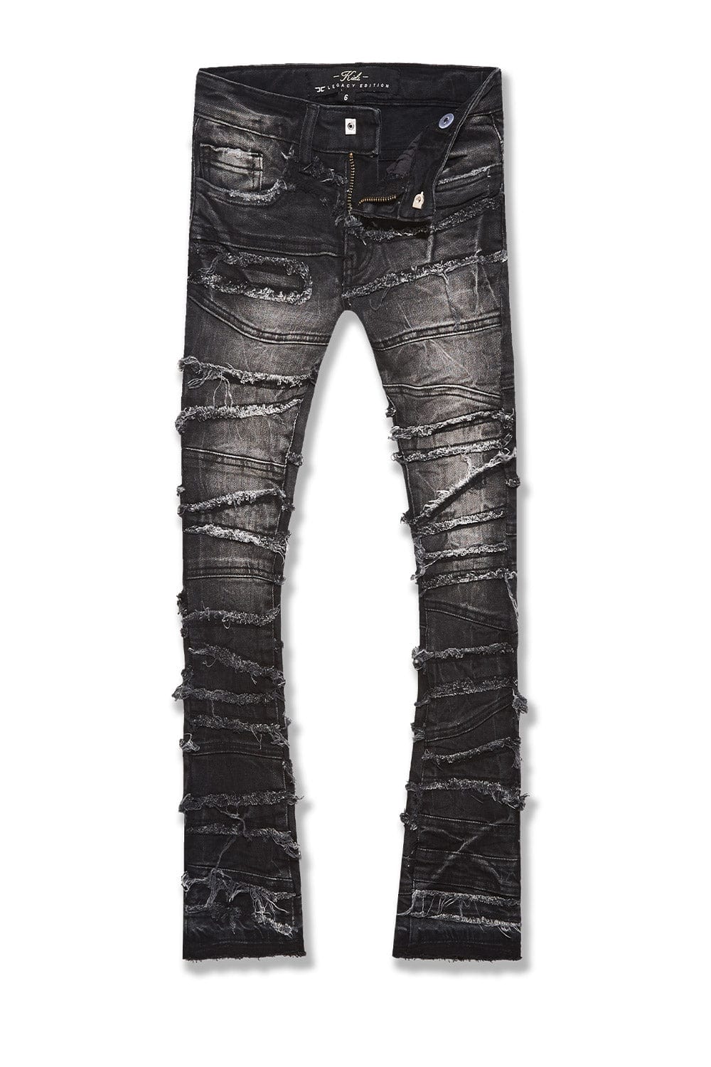 JC Kids Kids Stacked Elm Street Denim (Black Shadow) 2 / Black Shadow