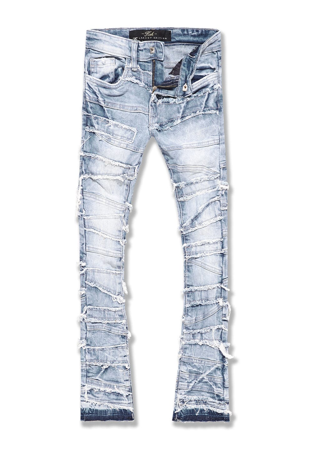 JC Kids Kids Stacked Elm Street Denim (Ice Blue) 2 / Ice Blue