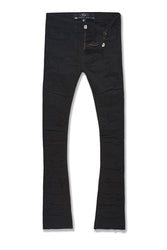 Kids Stacked Ripple Effect Denim (Jet Black)