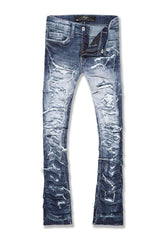 Kids Stacked Ripple Effect Denim (Aged Wash)