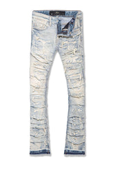 Kids Stacked Ripple Effect Denim (Antique)