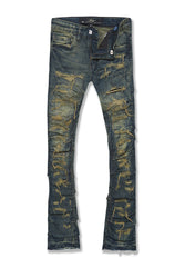 Kids Stacked Ripple Effect Denim (Canyon Blue)