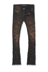 Kids Stacked Ripple Effect Denim (Copper Black)