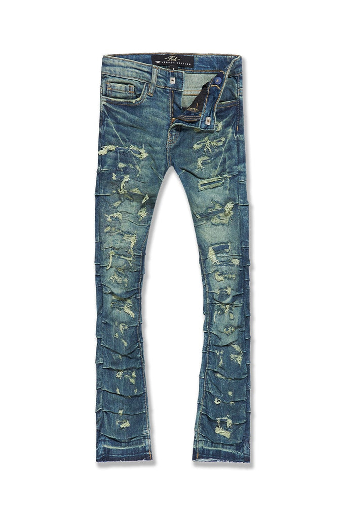 JC Kids Kids Stacked Ripple Effect Denim (Lager) 2 / Lager