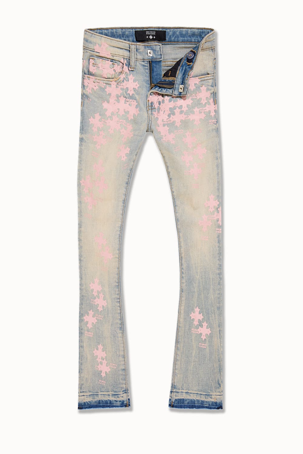 JC Kids Kids Super Skinny Stacked Paradise Denim Iced Lager / 2
