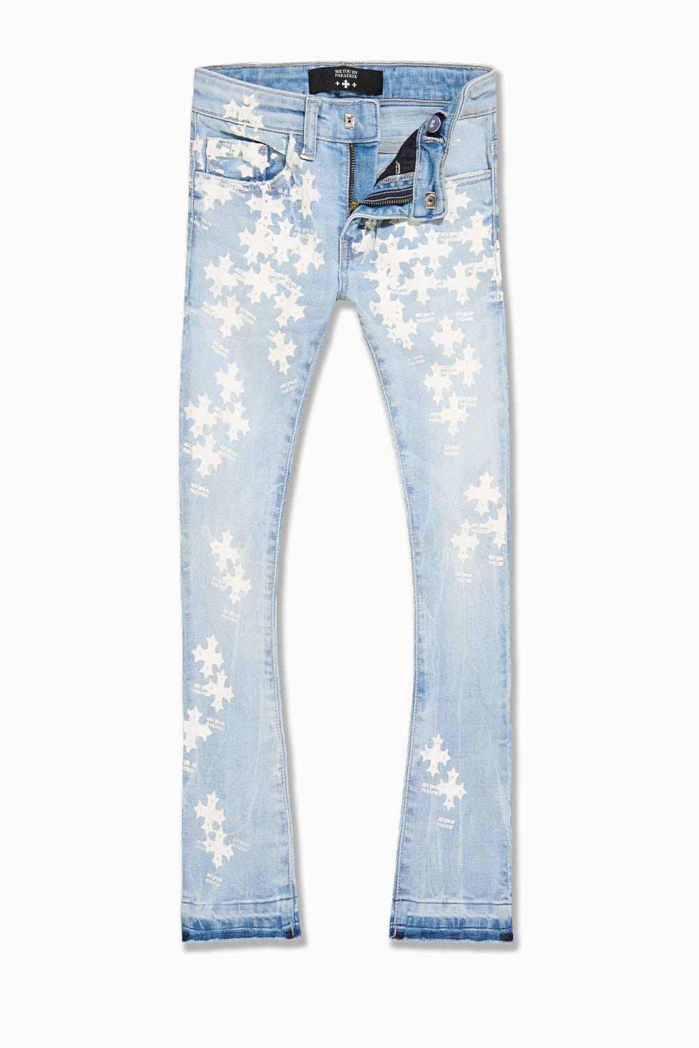 JC Kids Kids Super Skinny Stacked Paradise Denim Light Blue / 2
