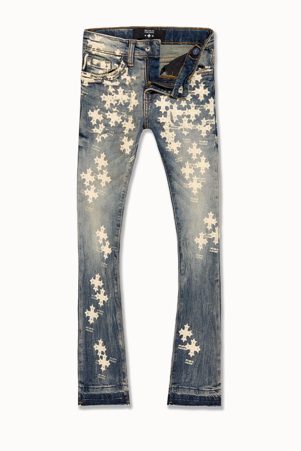 JC Kids Kids Super Skinny Stacked Paradise Denim Vintage / 2