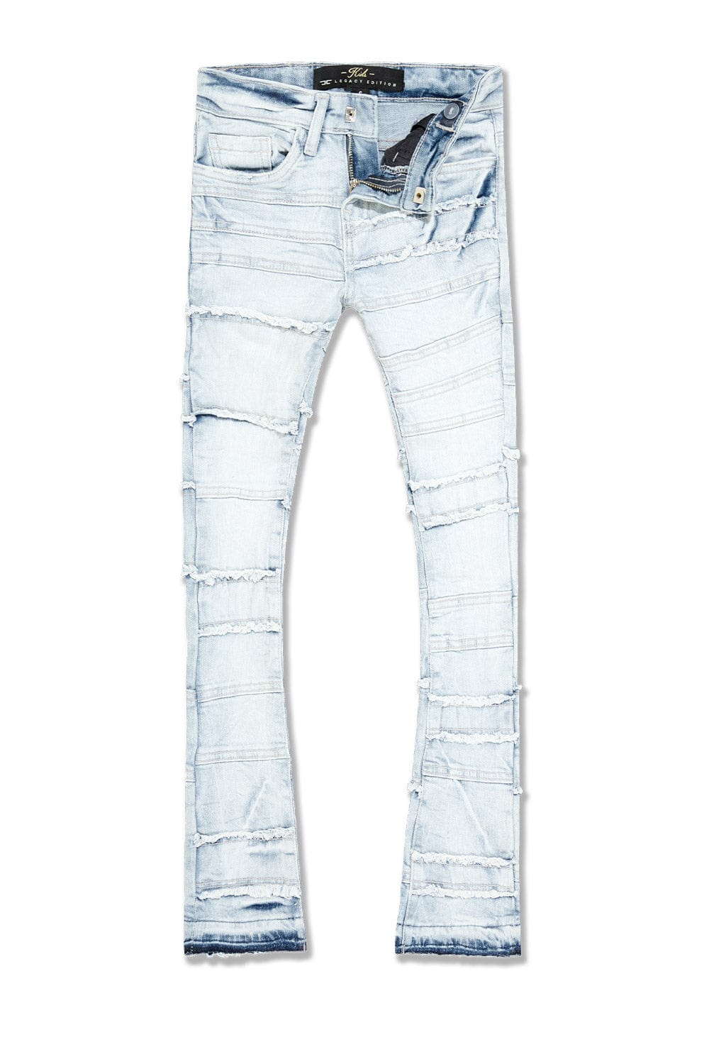 JC Kids Kids Stacked Jason Denim (Iced White) 2 / Iced White