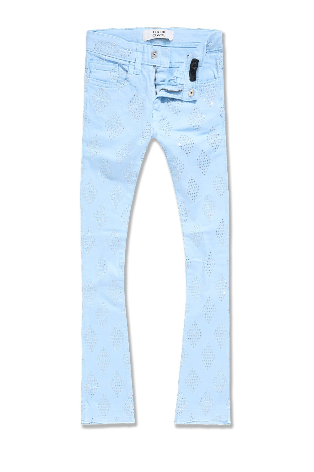 JC Kids Kids Liquid Diamonds Stacked Twill Pants Sky Blue / 2