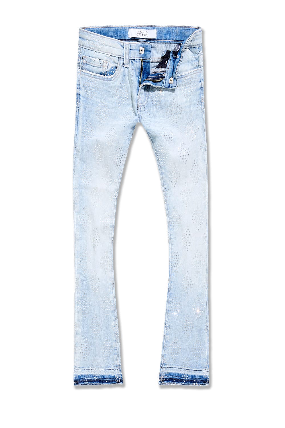 JC Kids Kids Liquid Diamonds Stacked Denim Ice Blue / 2