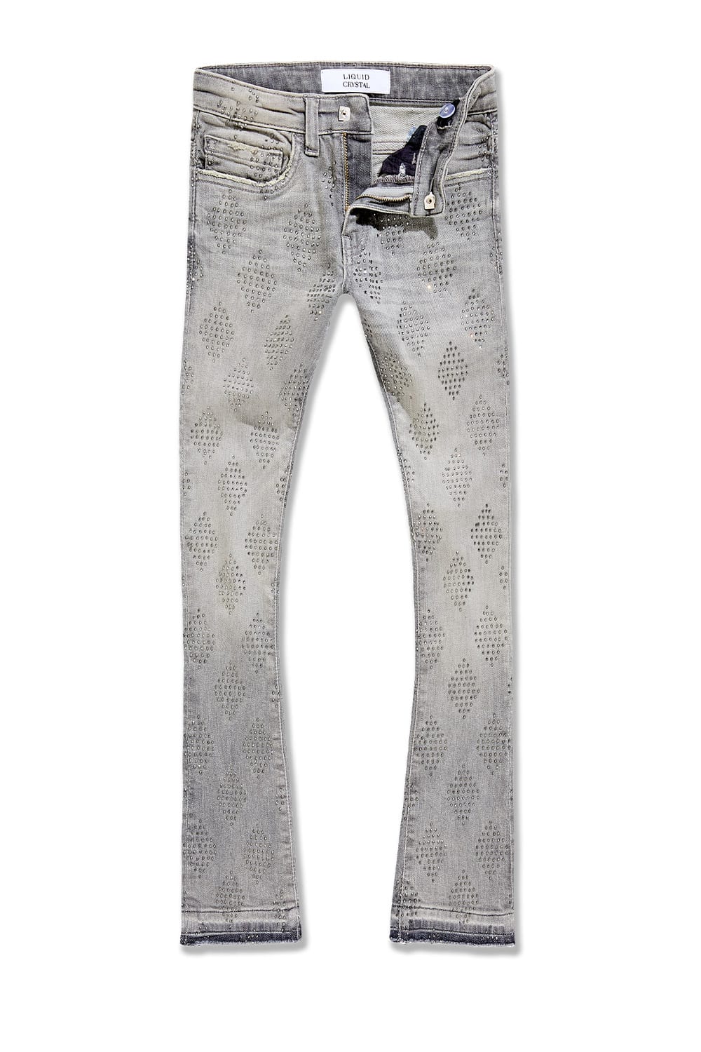 JC Kids Kids Liquid Diamonds Stacked Denim Smoked Grey / 2