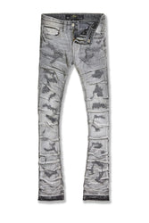Kids Moonlight Crystal Stacked Denim (Cement Wash)
