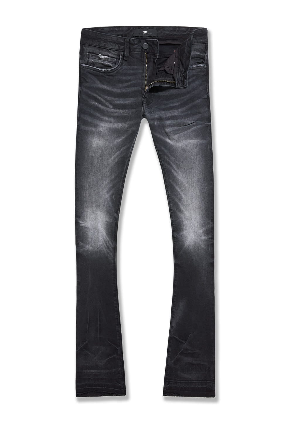 Jordan Craig Super Skinny Stacked - Mutiny Denim - Martin Stacked Collection Black Shadow / 30