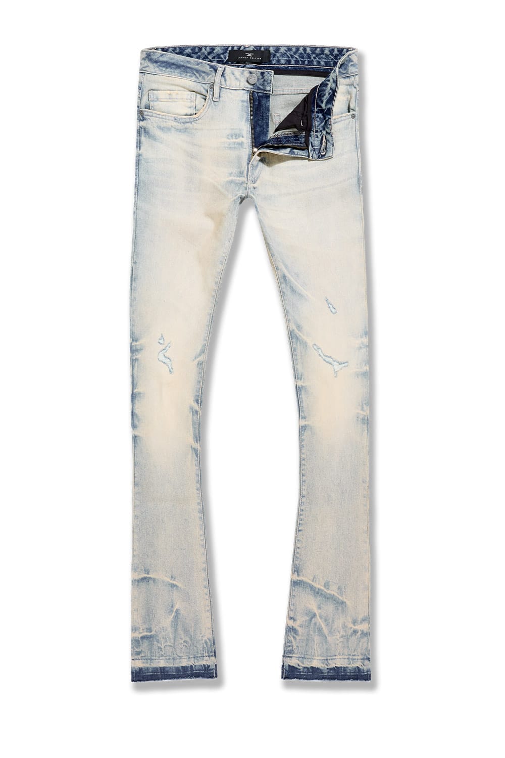 Jordan Craig Super Skinny Stacked - Cayuga Denim - Martin Stacked Collection Cream Wash / 30
