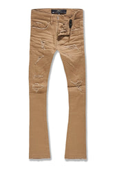 Kids Stacked Tribeca Twill Pants (Dark Earth)