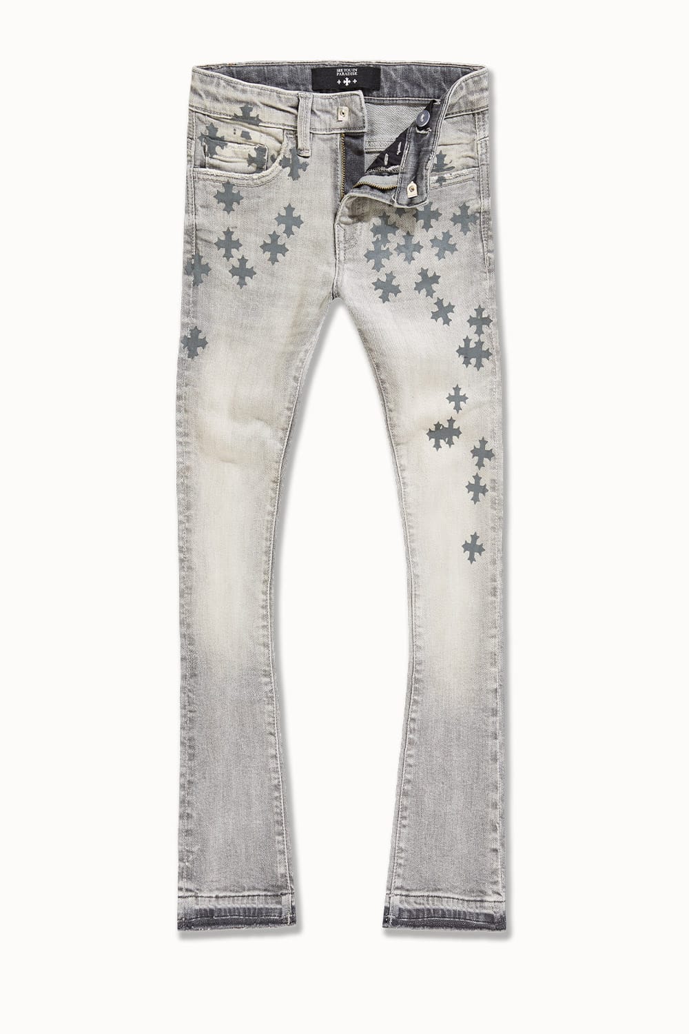 JC Kids Kids Super Skinny Stacked Forbidden Fruit Denim Cement Wash / 2