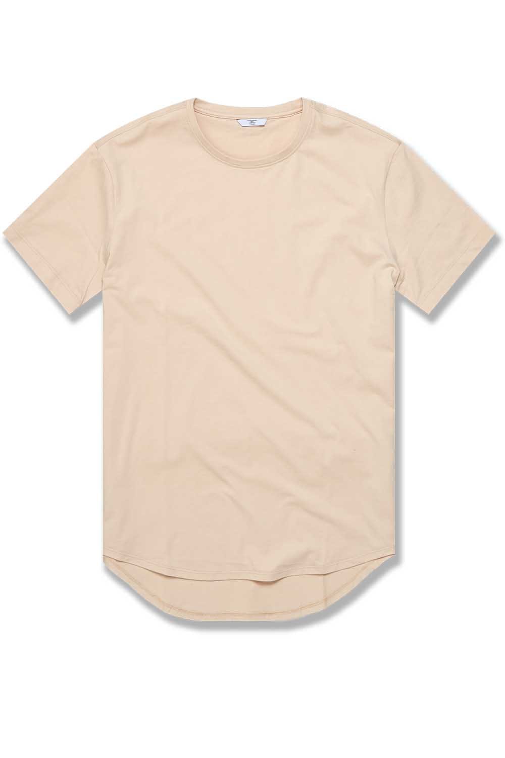 JC Big Men BIG MEN'S SCALLOP T-SHIRT 3 PACK BUNDLE (EARTH TONE)