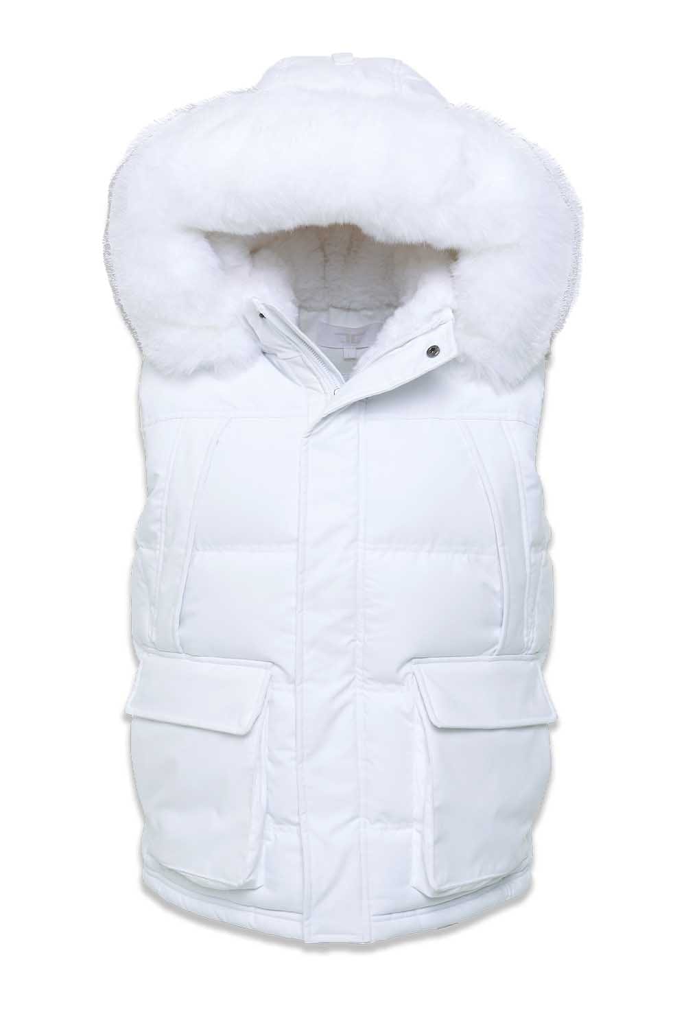 Jordan Craig Yukon Fur Lined Puffer Vest (White) S / White