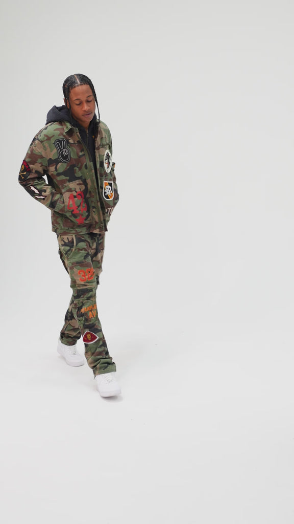 Xavier - Battalion Cargo Pants (Vintage Camo)